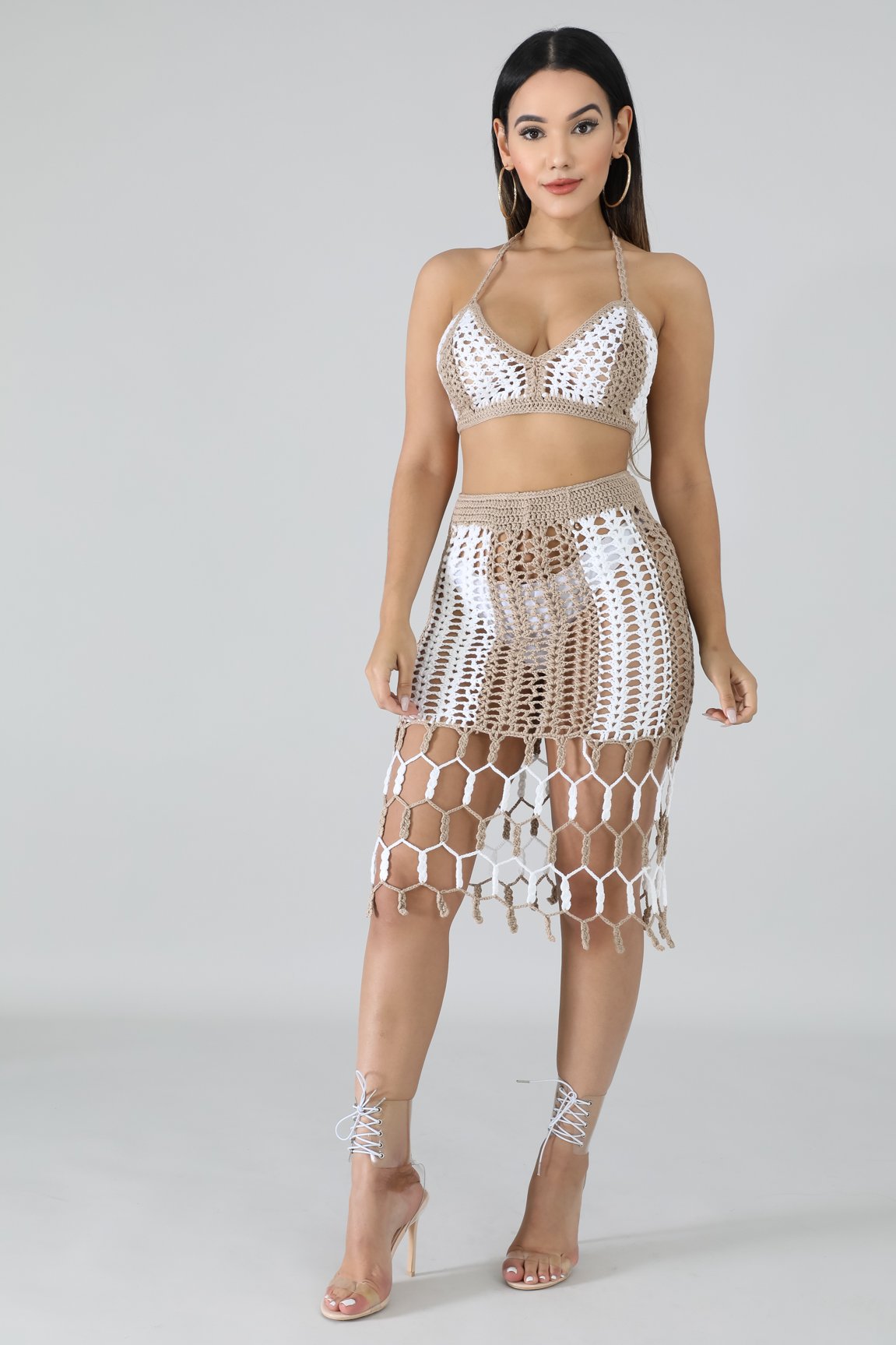 Crochet Skirt Set