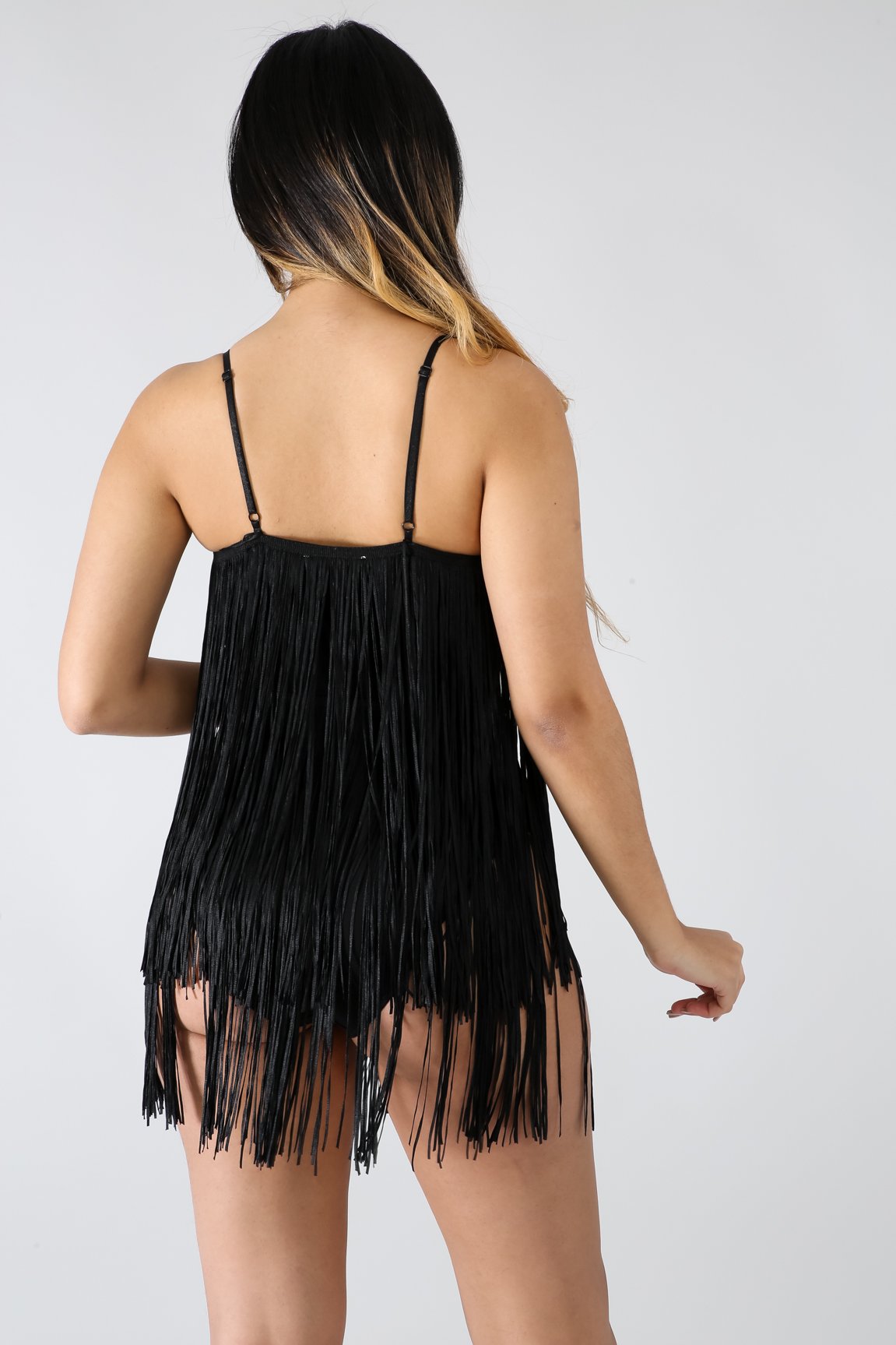 Calina Swing Fringe Bodysuit