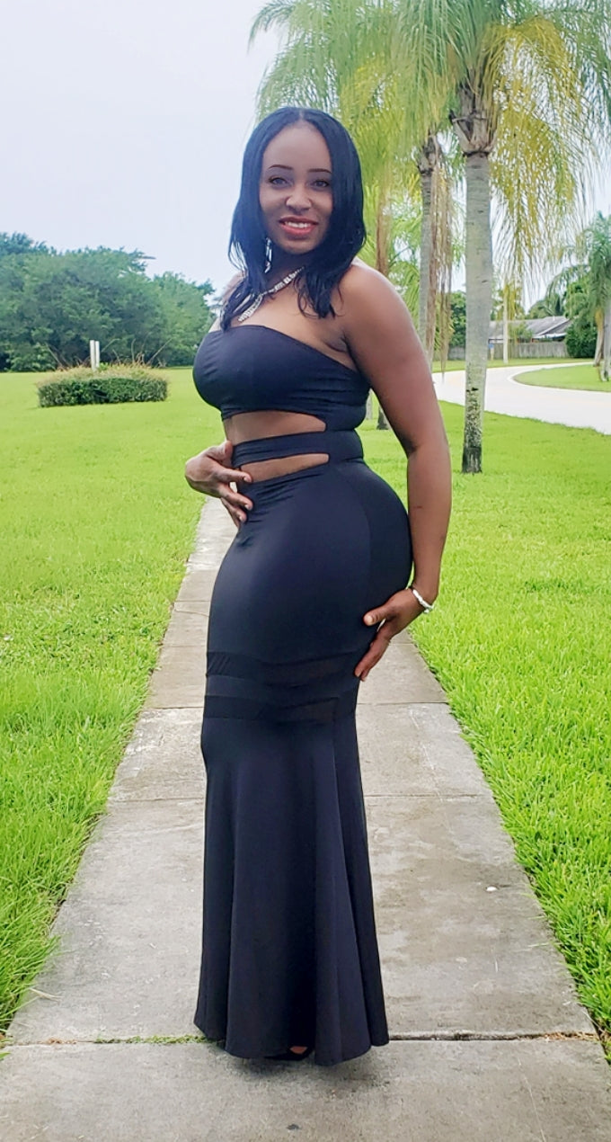 Sabrina Mesh Mermaid Dress