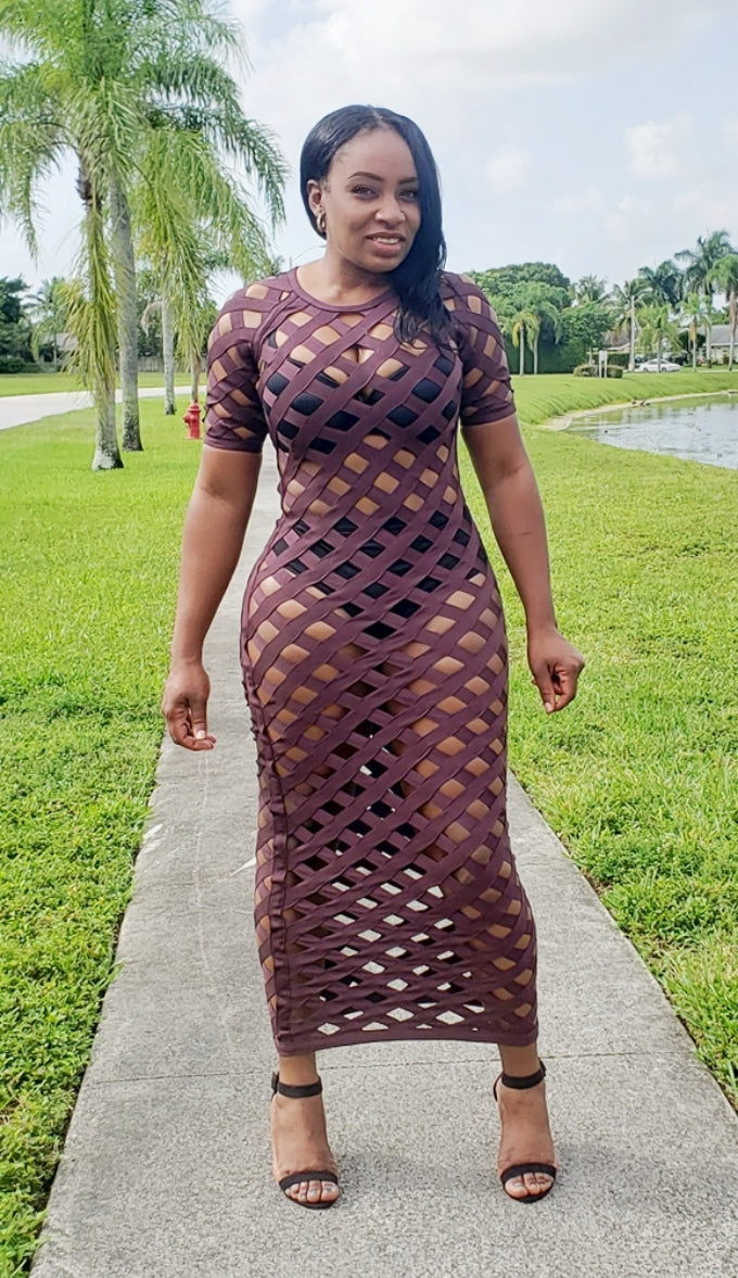 Sabrina Caged Maxi Dress