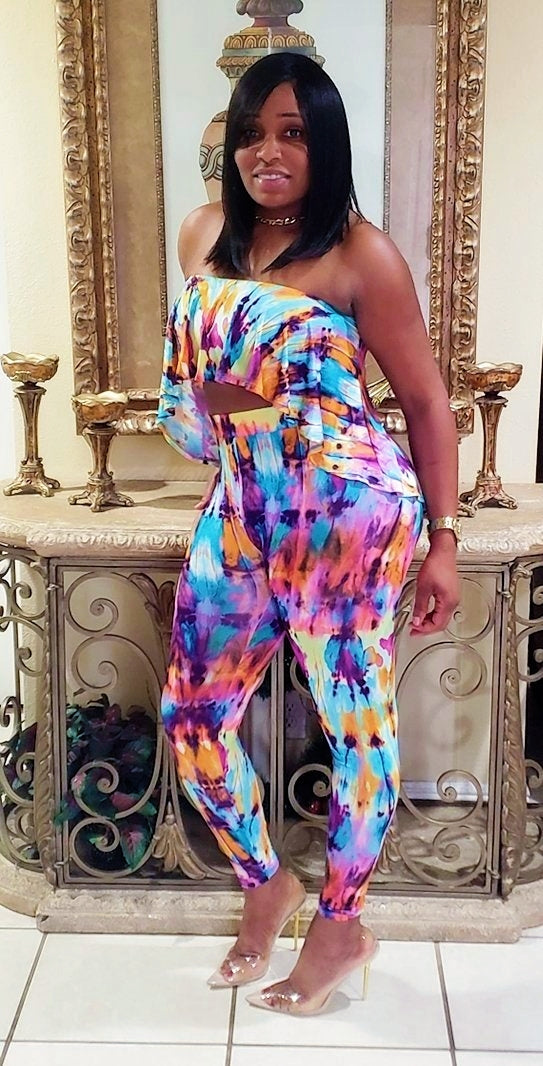 Becky Tie-Dye two piece Set