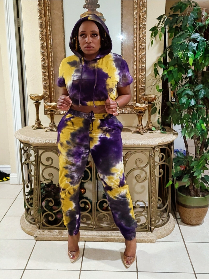 Vicky Tie Dye jogger set