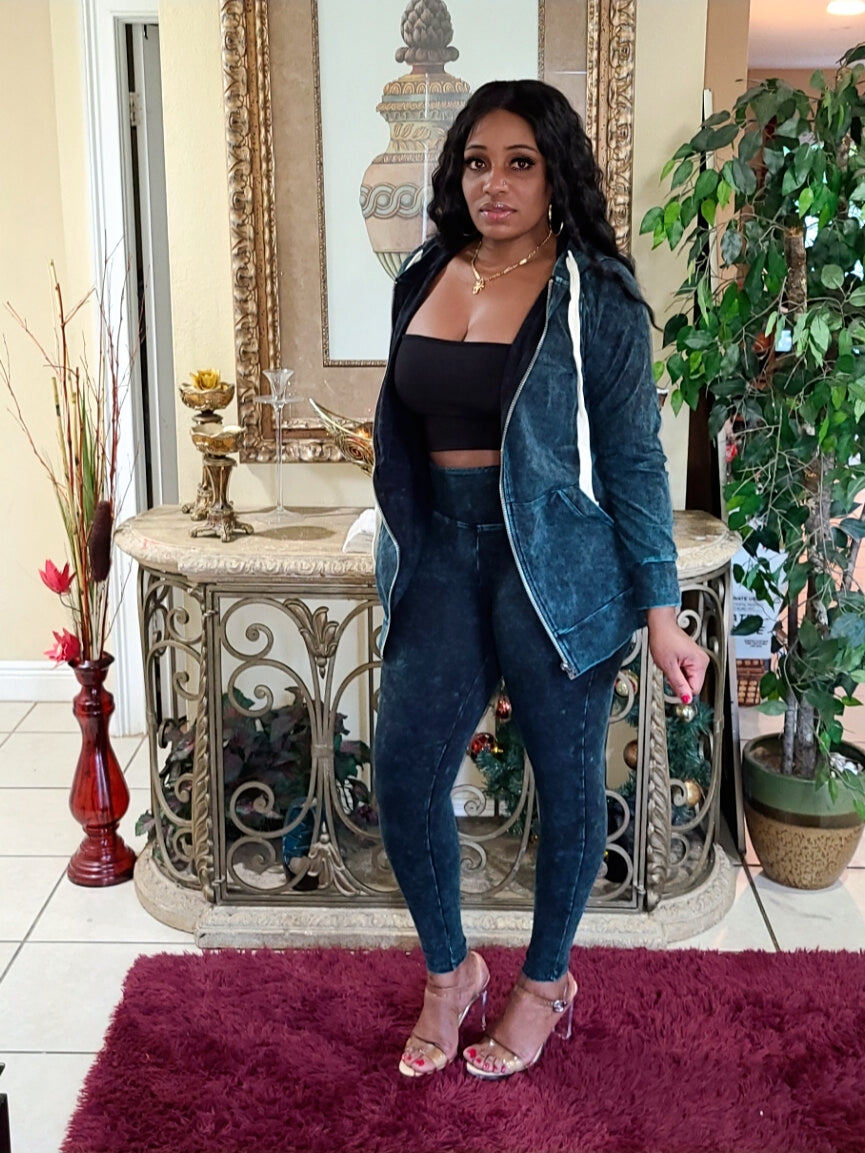 Mineral Wash Hoodie set