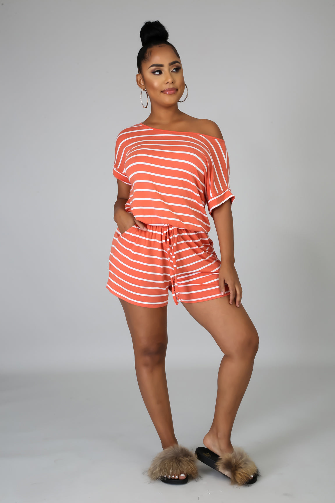 Stripe Love Romper