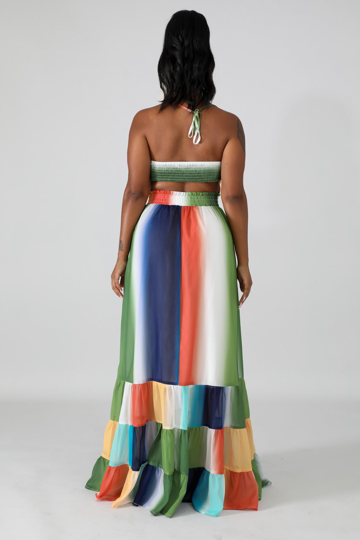 Accordion Maxi Dress