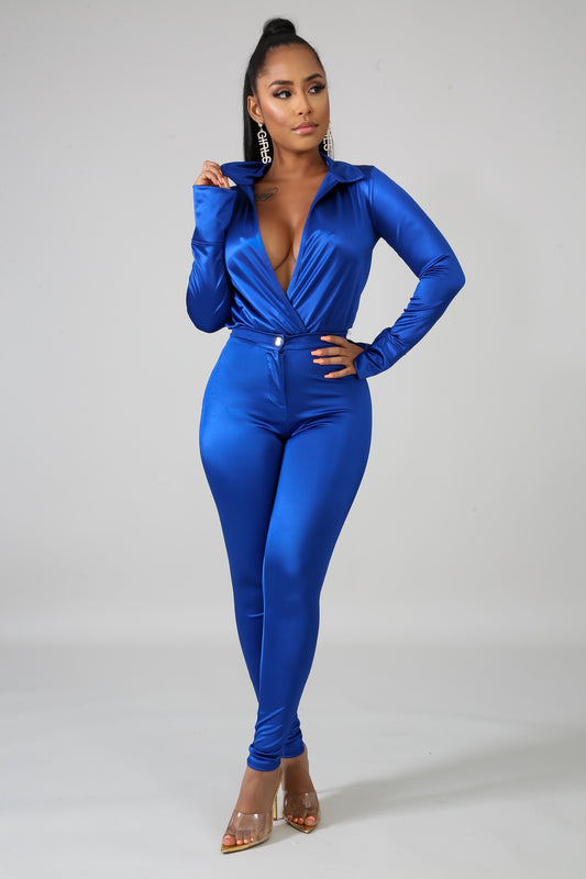 Satin Power Bodysuit set