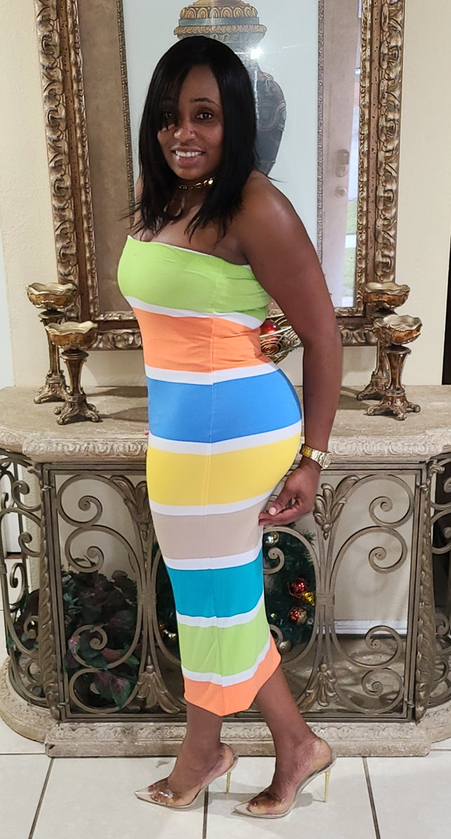 Sunny Day Color Block dress