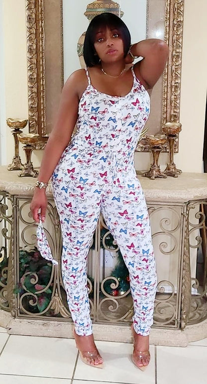 Butterfly Girl Jumpsuit with mask