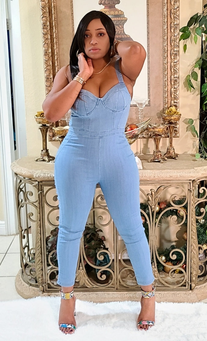 Malika Denim Jumpsuit