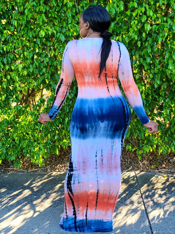 Krissy Tie- Dye Maxi Dress