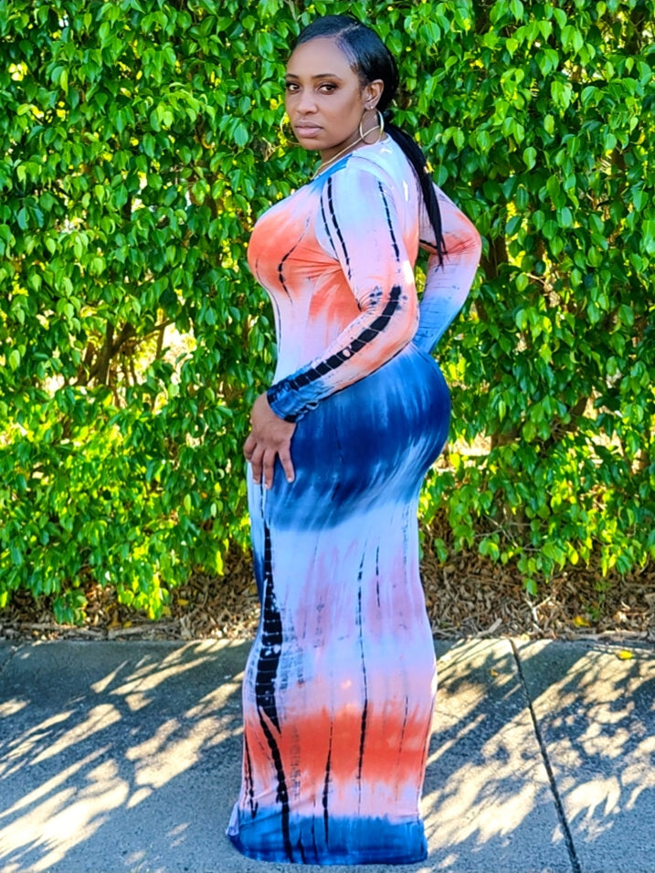 Krissy Tie- Dye Maxi Dress
