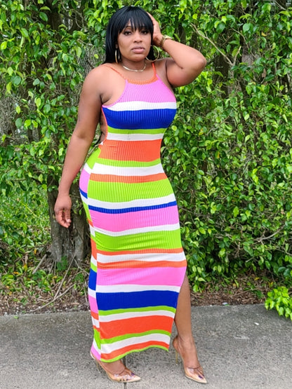 Rainbow Maxi Dress