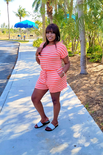 Stripe Love Romper