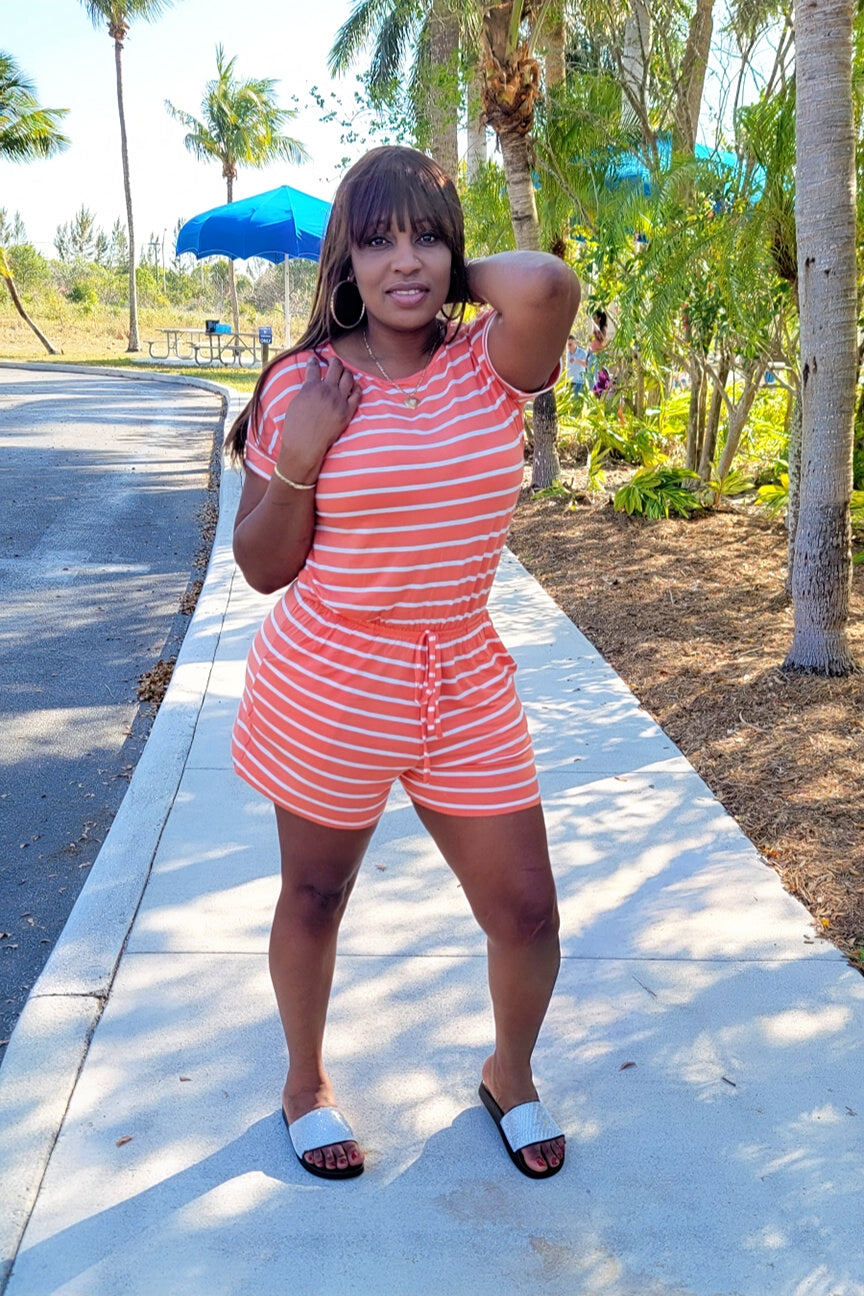 Stripe Love Romper