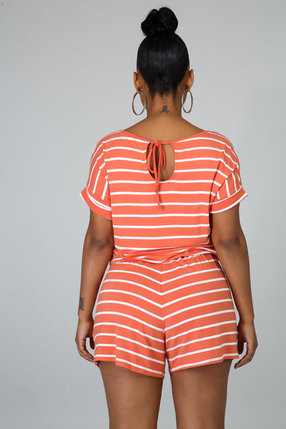 Stripe Love Romper