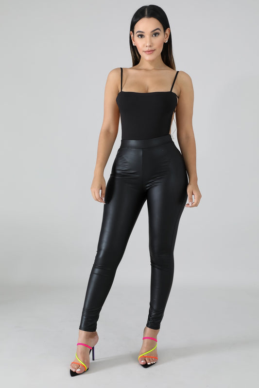 Biker Leatherette Pant