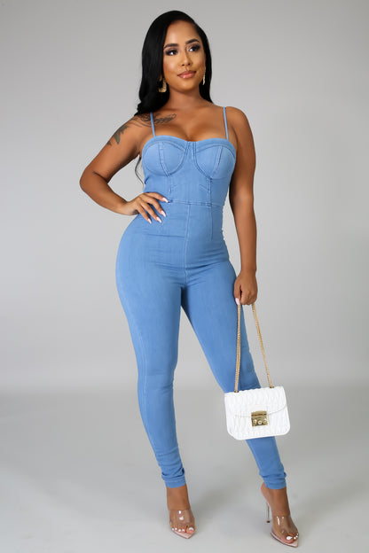 Catch me Denim Jumpsuit